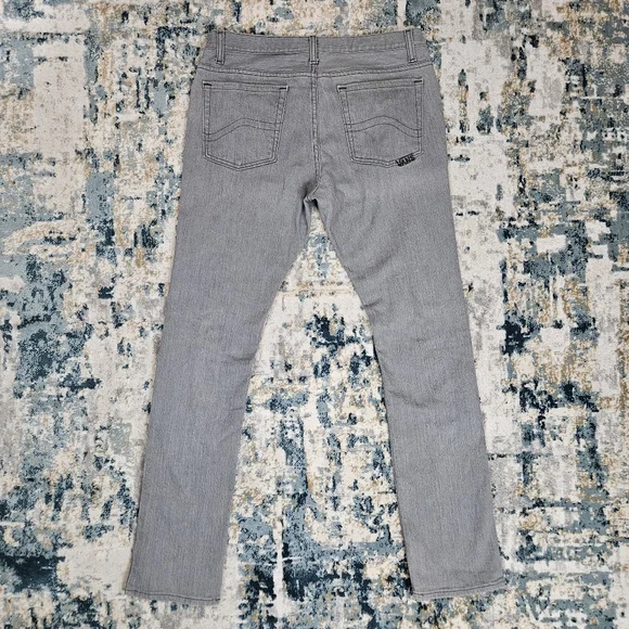 Vans Mens Skinny Jeans 32 x 32 Gray Stretch Denim Off The Wall Skate Style - Picture 9 of 10